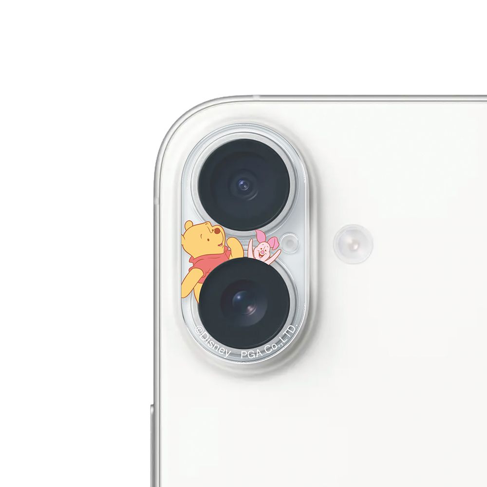 くまのプーさん iPhone 16/16 Plus用 カメラフルプロテクター