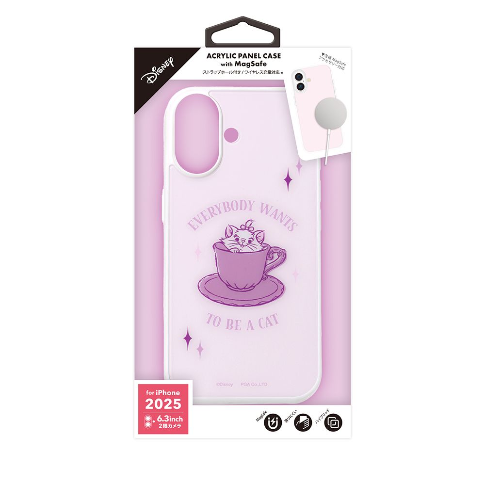 ディズニーマリー iPhone 17用 MagSafe対応 アクリルパネルケース
