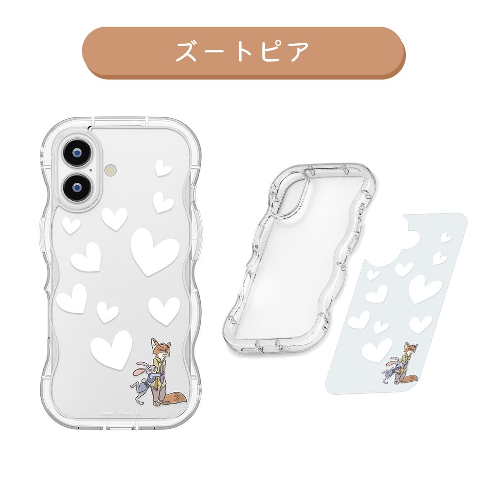 ズートピア iPhone 17用 ウェーブケース