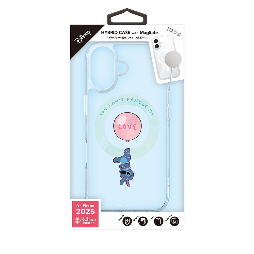 スティッチ iPhone 17用 MagSafe対応 ハイブリッドケース