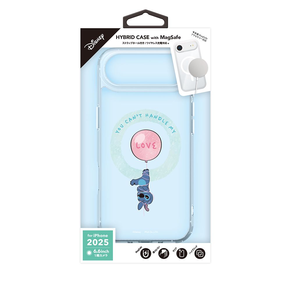 スティッチ iPhone Air用 MagSafe対応 ハイブリッドケース