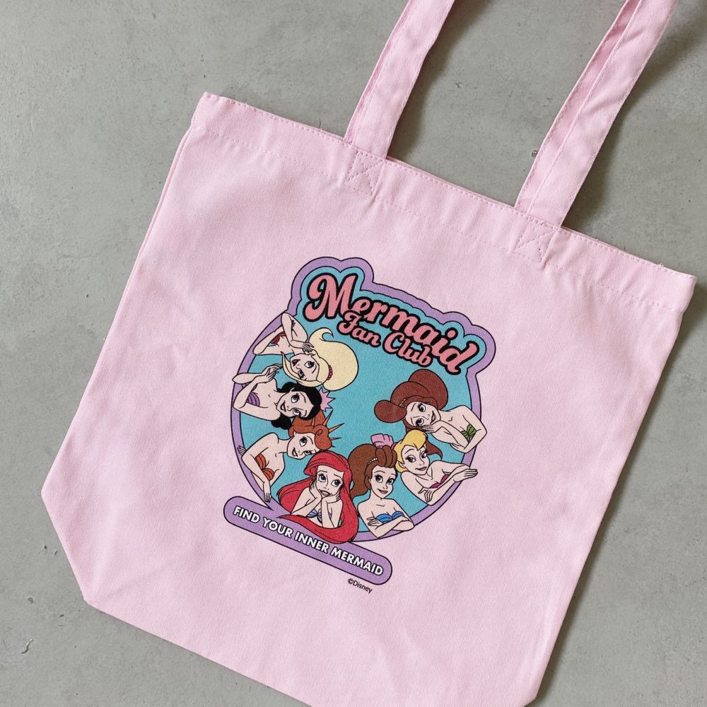 【キャラチョイ】リトル・マーメイド/Mermaid Funclub/トートバッグ/ピンク/CHDYTB230609LM-02