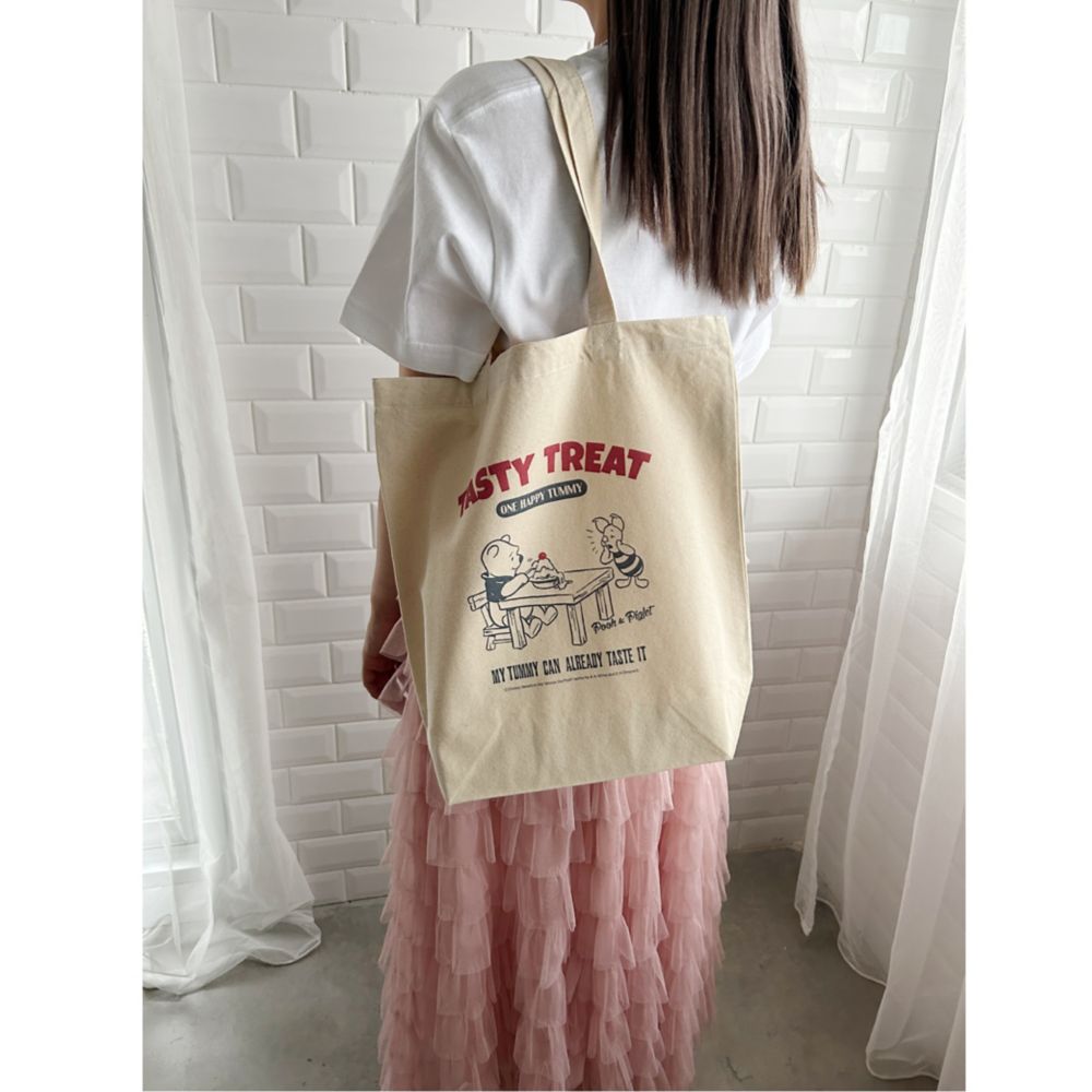 【キャラチョイ】プーさん /トートバッグ/ナチュラル