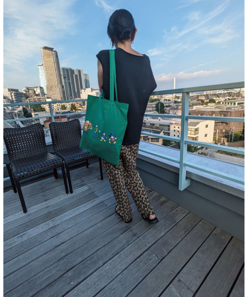 【キャラチョイ】ドナルドダッグ/Comic/トートバッグ/グリーン/CHDYTB2407-03