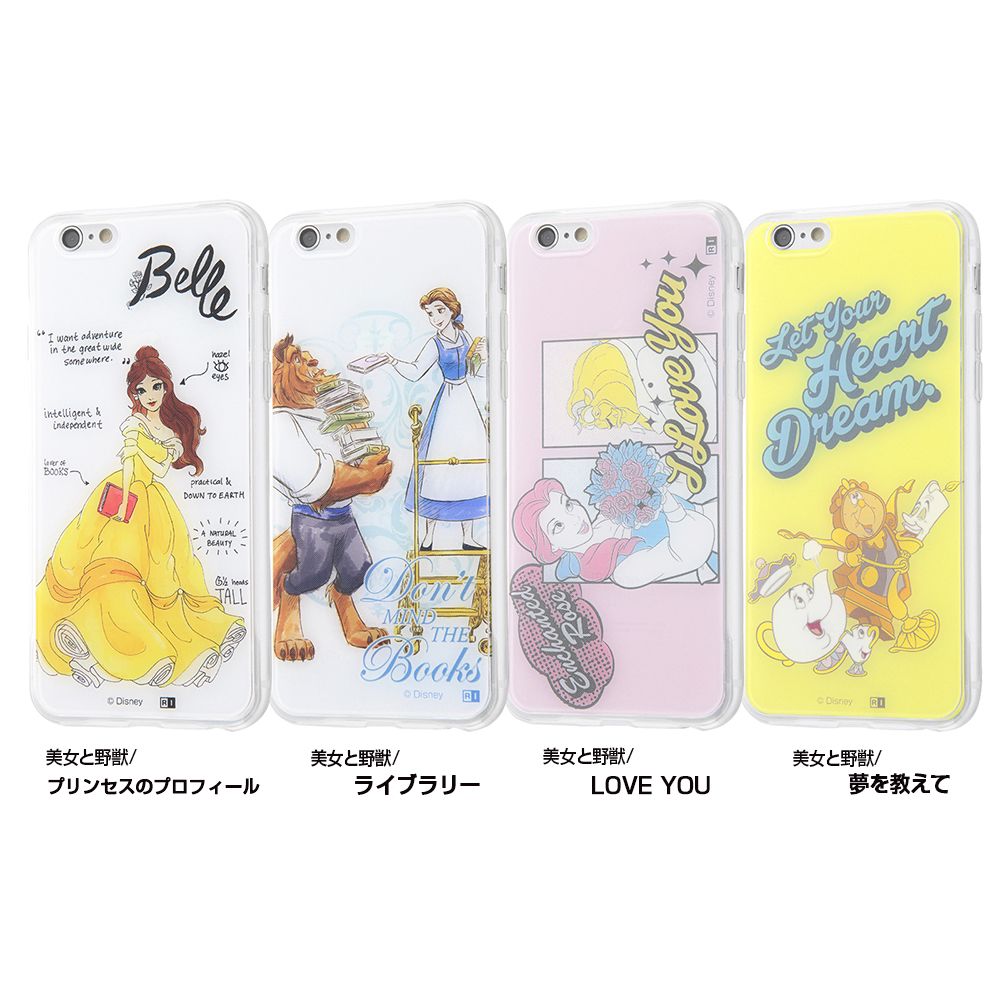 公式 ショップディズニー Iphone 6s 6 ディズニーキャラクター Tpuケース 背面パネル 美女と野獣 プリンセスのプロフィール 受注生産