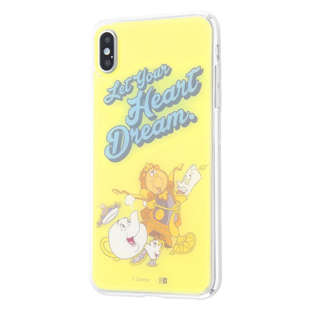 公式 ショップディズニー Iphone Xs Max ディズニーキャラクター Tpuケース 背面パネル 美女と野獣 夢を教えて 受注生産