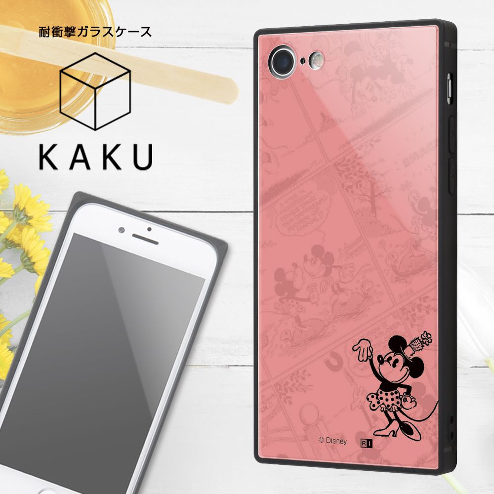 公式 ショップディズニー Iphone Se 第2世代 8 7 ディズニーキャラクター Otona 耐衝撃ガラスケース Kaku ミニーマウス 31 受注生産