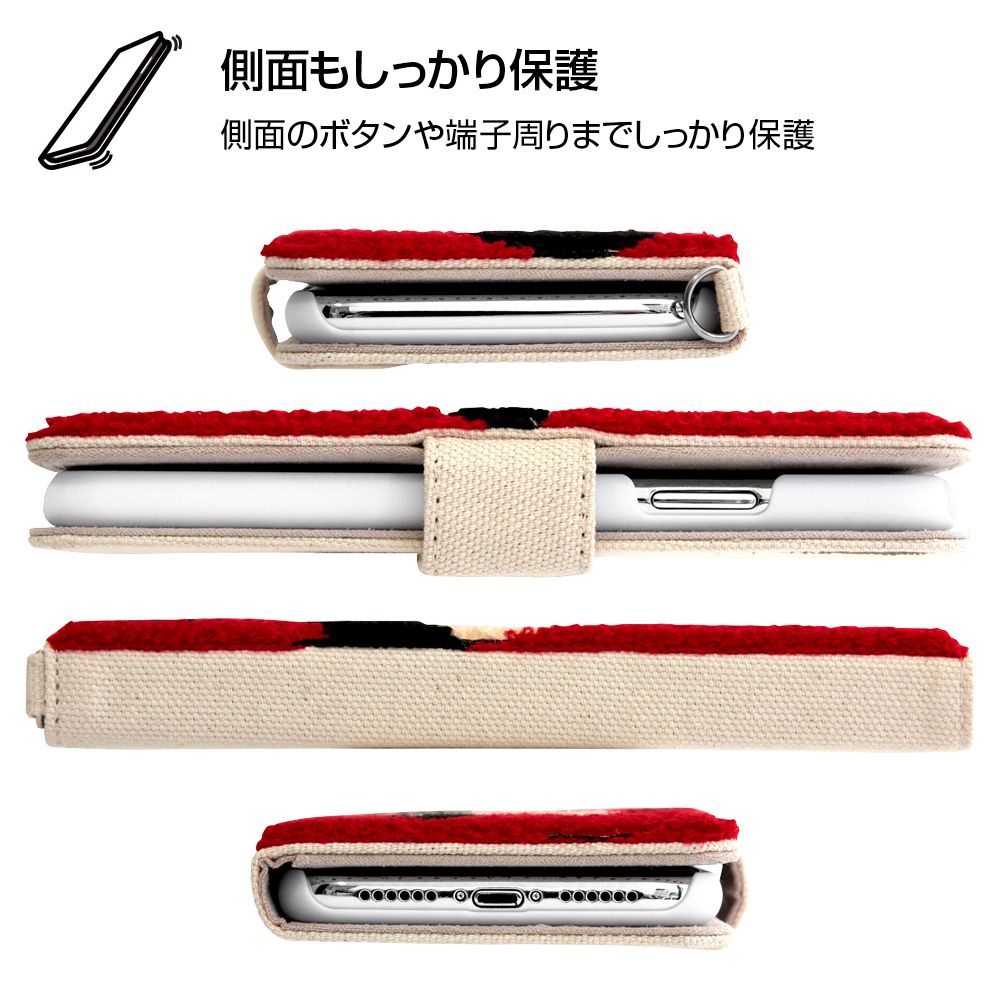 iPhone 11 『ディズニーキャラクター』/手帳型ケース サガラ刺繍/ミッキー