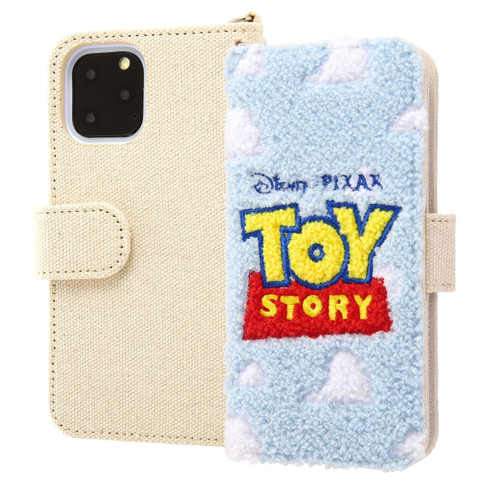 公式 ショップディズニー Iphone 11 Pro ディズニー ピクサーキャラクター 手帳型ケース サガラ刺繍 トイ ストーリー ロゴ