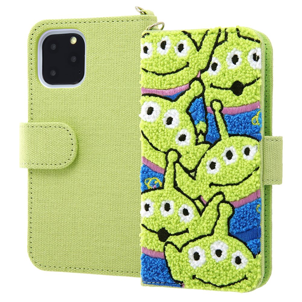 公式 ショップディズニー Iphone 11 Pro ディズニー ピクサーキャラクター 手帳型ケース サガラ刺繍 トイ ストーリー エイリアン