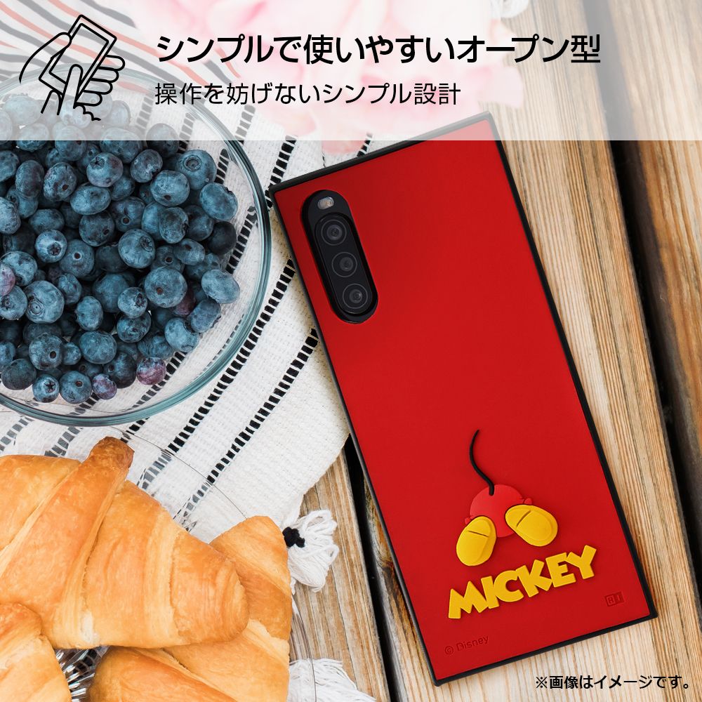 公式 ショップディズニー Xperia 10 Ii ディズニーキャラクター 耐衝撃ハイブリッドケース シリコン Kaku ミッキー