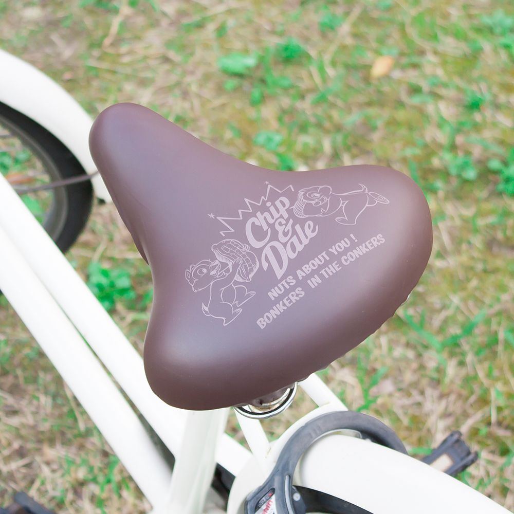 サドルカバー のび～るチャリCAP　ディズニー チップ＆デールナッツ大好き 一般サドル用 WD-063