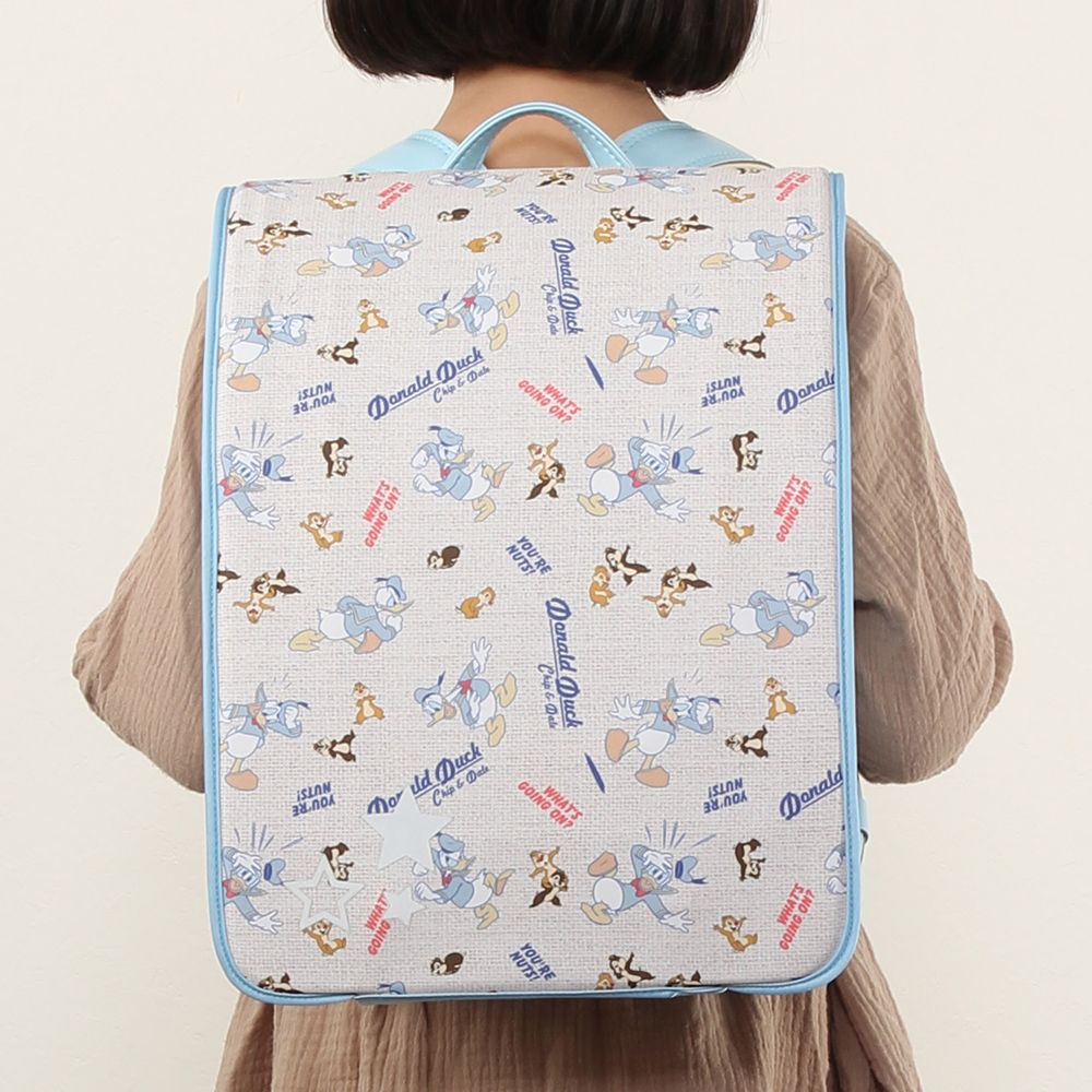 公式 ショップディズニー ランドセルカバーらんらんcapリバーシブル ディズニー ドナルド チップ デール ボーダー