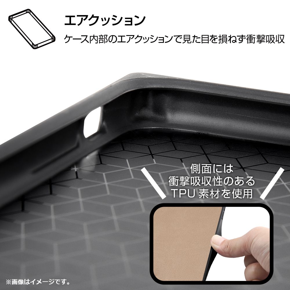 iPhone 12 ／ 12 Pro 『ディズニーキャラクター』／耐衝撃オープンレザーケース KAKU／『ドナルドダック』