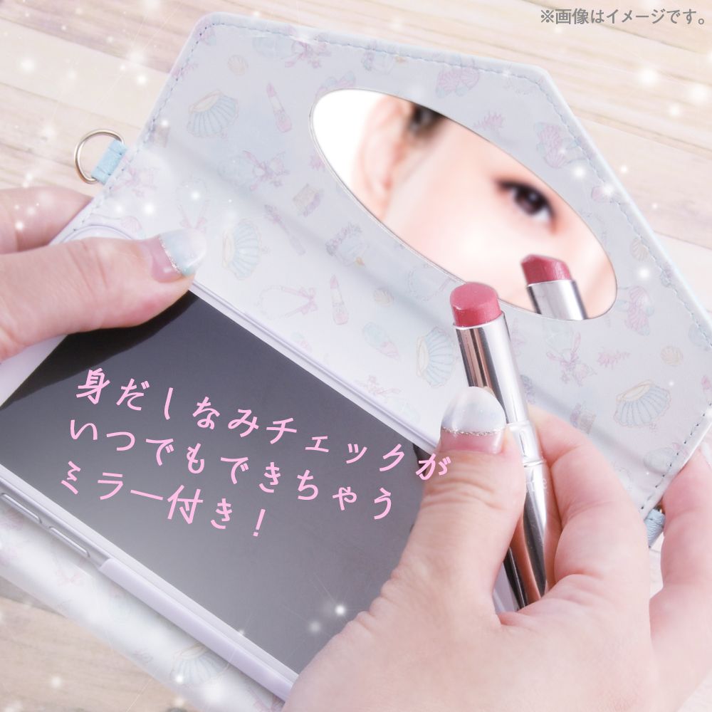 公式 ショップディズニー Iphone 12 12 Pro ディズニーキャラクタープリンセス 手帳型レザーケース Collet チャーム ストラップ付 アリエル