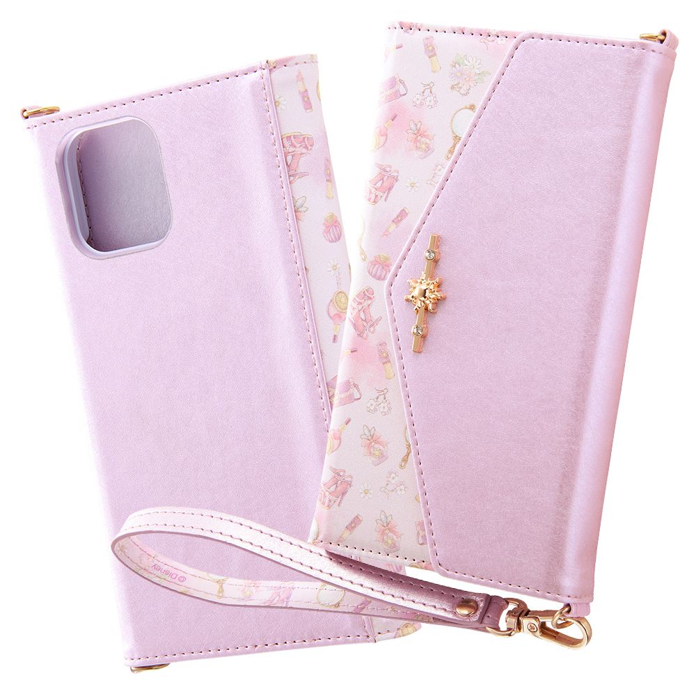 公式 ショップディズニー Iphone 12 12 Pro ディズニーキャラクタープリンセス 手帳型レザーケース Collet チャーム ストラップ付 ラプンツェル
