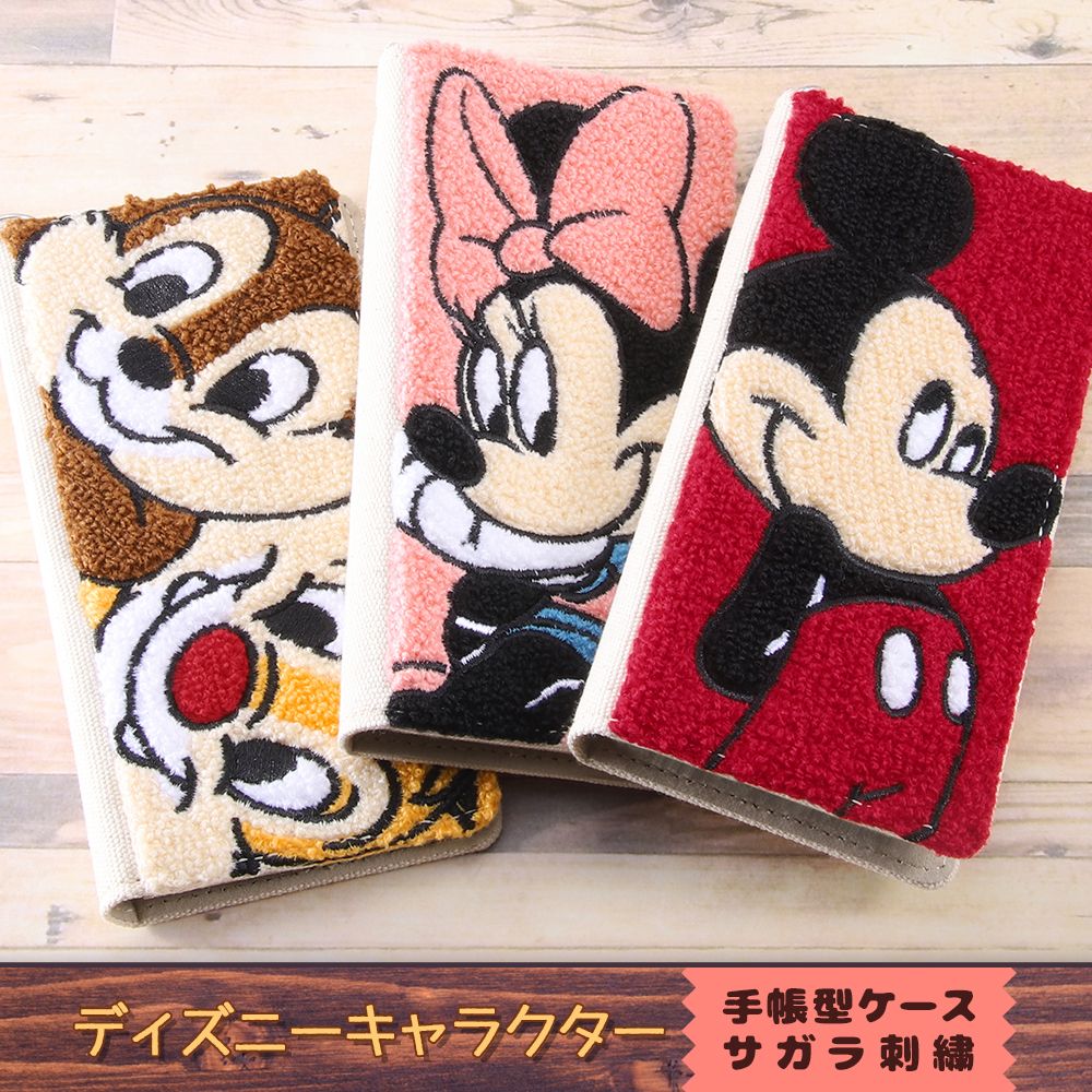 公式 ショップディズニー Iphone 12 Mini ディズニーキャラクター 手帳型 Flex Case サガラ刺繍 ミニーマウス