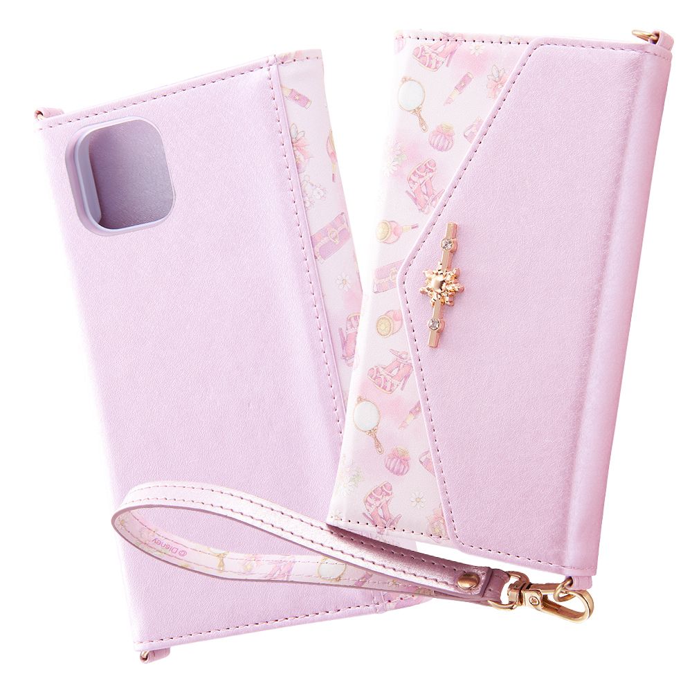 公式 ショップディズニー Iphone 12 Mini ディズニーキャラクタープリンセス 手帳型レザーケース Collet チャーム ストラップ 付 ラプンツェル