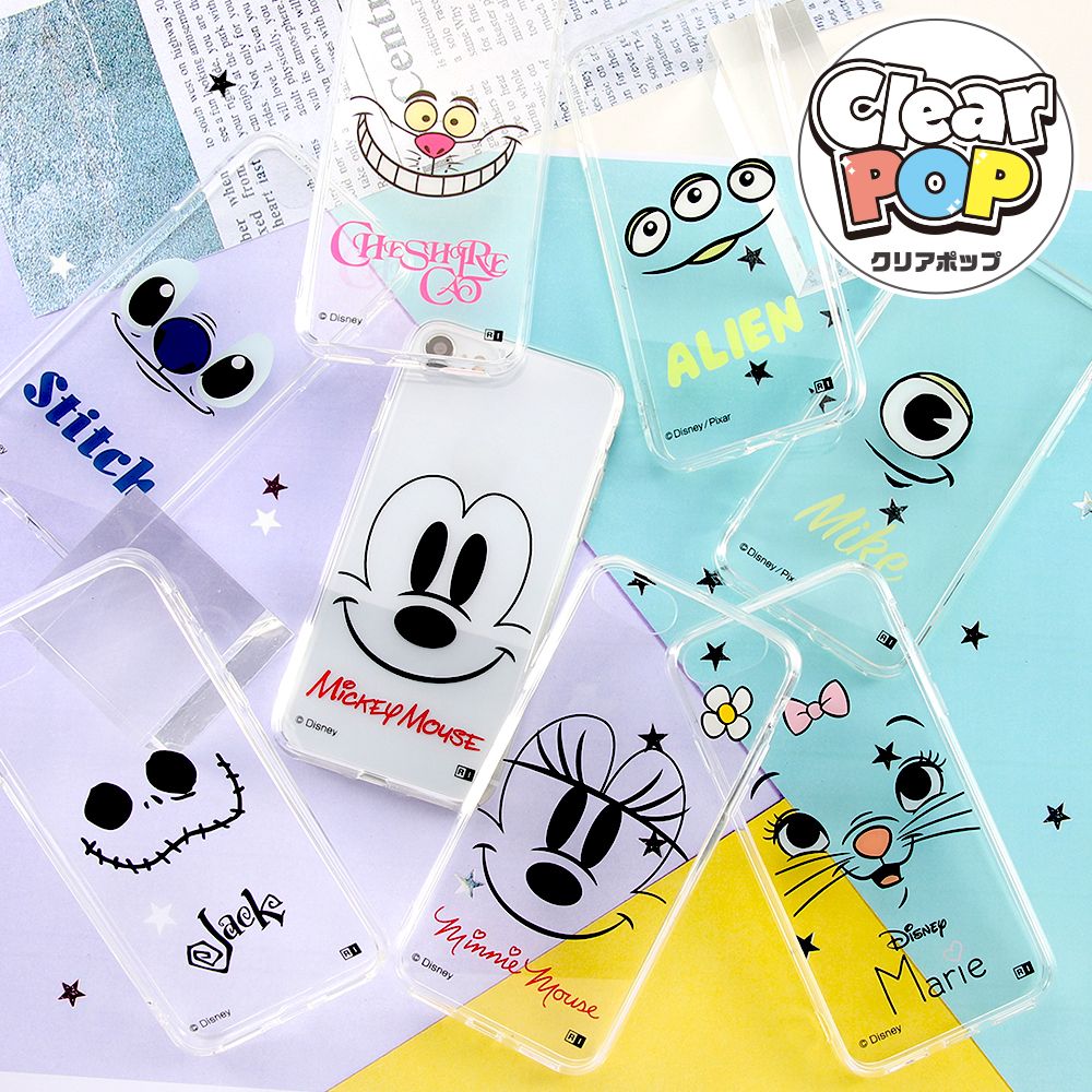 iPhone 12 ／ 12 Pro 『ディズニーキャラクター』／ハイブリッドケース Clear Pop／『スティッチ』