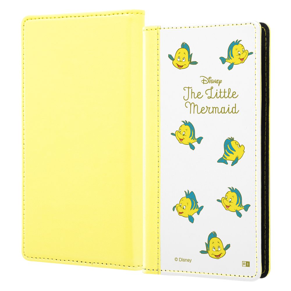 公式 ショップディズニー 汎用 ディズニーキャラクター 手帳型ケース Flex バイカラー01 M リトル マーメイド 絵本 01 受注生産