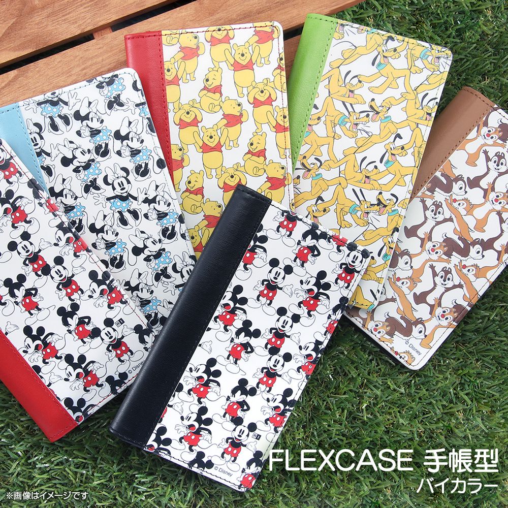 公式 ショップディズニー Iphone Se 第2世代 8 7 ディズニーキャラクター 手帳型 Flex Case バイカラー01 Ss ディズニーキャラクター 総柄 04 受注生産