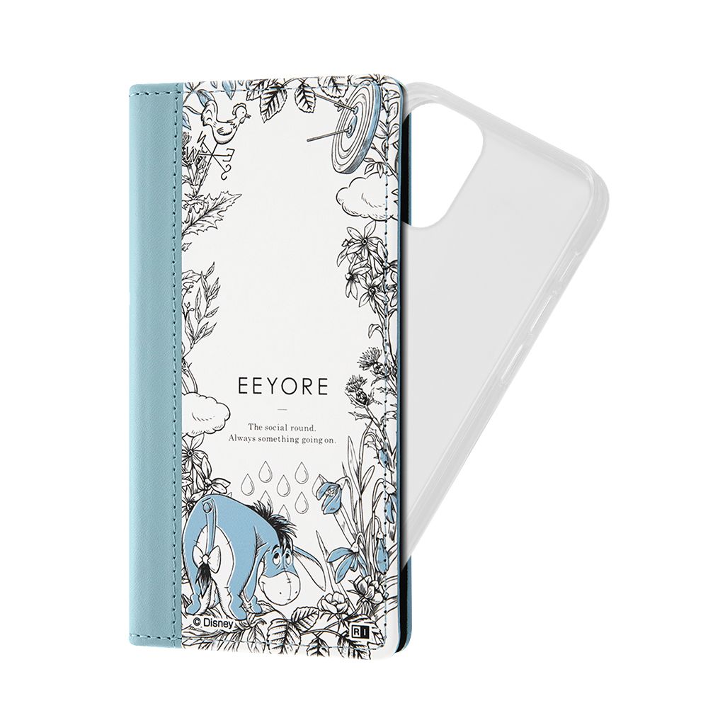 公式 ショップディズニー Iphone 12 Mini ディズニーキャラクター 手帳型 Flex Case バイカラー くまのプーさん ボタニカル 04 受注生産