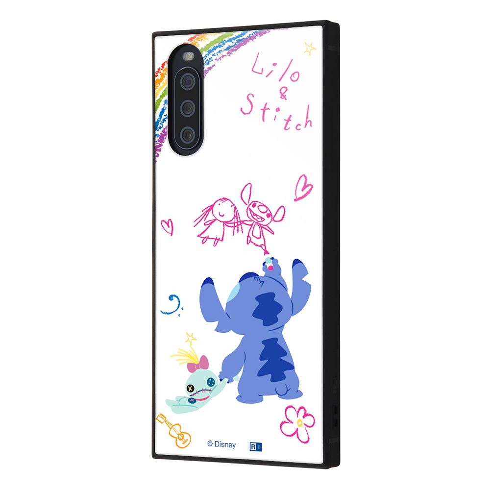 公式 ショップディズニー Xperia 10 Iii ディズニーキャラクター 耐衝撃ハイブリッドケース Kaku リロ スティッチ 落書き 受注生産