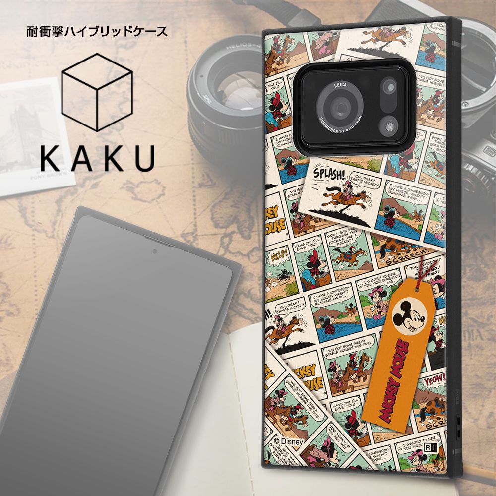 公式 ショップディズニー Aquos R6 ディズニーキャラクター 耐衝撃ハイブリッドケース Kaku ミッキーマウス Comic 受注生産