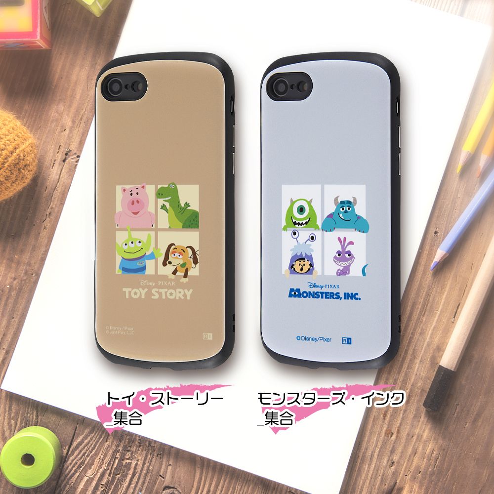 公式 ショップディズニー Iphone Se 第3世代 Se 第2世代 8 7 ディズニー ピクサーキャラクター 耐衝撃ケース Mia モンスターズ インク 集合