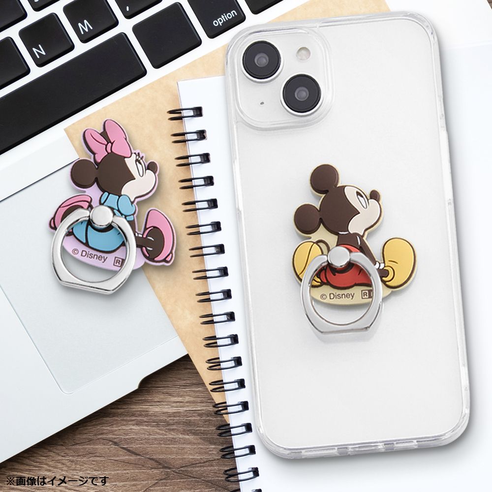 ミニーマウス_後ろ姿 やわらかリング