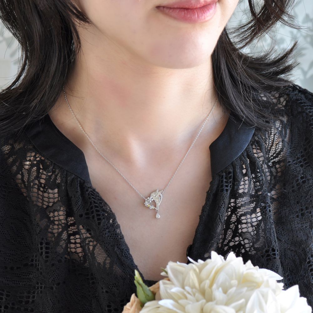 【数量限定ケース付】ピーターパン　ティンカーベル　シルバーペンダント