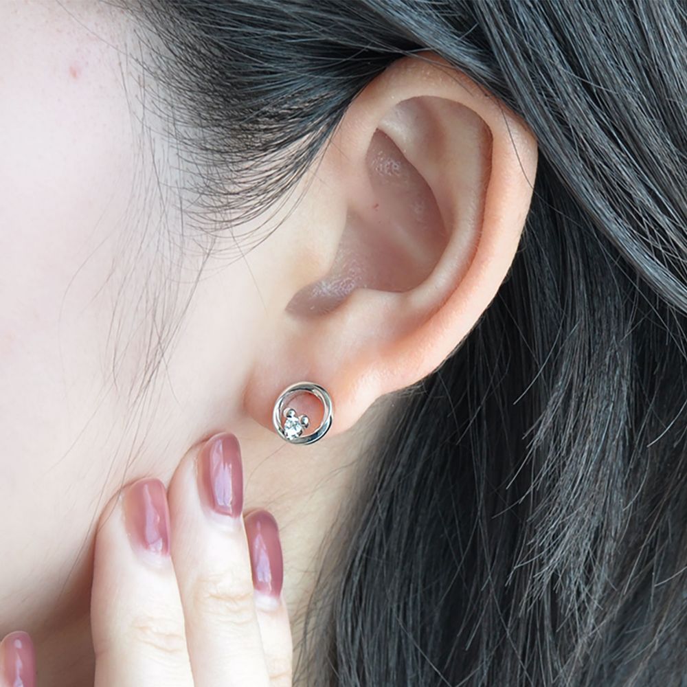 【WEB限定品】ミッキーマウス ミニーマウス WEB限定品 シルバー ピアス