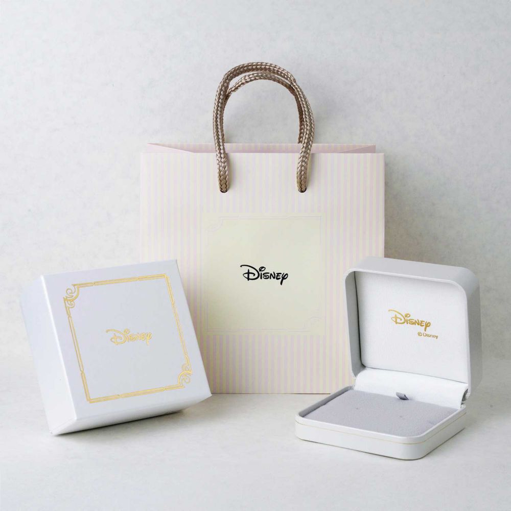 【送料無料】ミッキーマウス 10金ピンクゴールド ダイヤモンド プチ ピアス