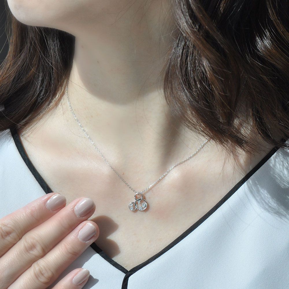 【送料無料】ミッキーマウス ミッキー ペンダント シルバー