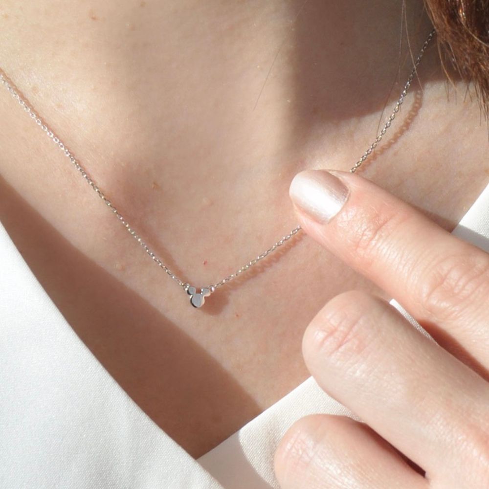 【WEB限定品】ミッキーマウス Pt プラチナ ペンダント ネックレス