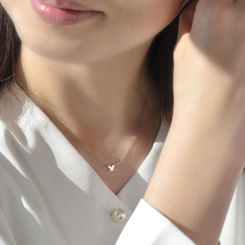 【WEB限定品】ミッキーマウス Pt プラチナ ペンダント ネックレス