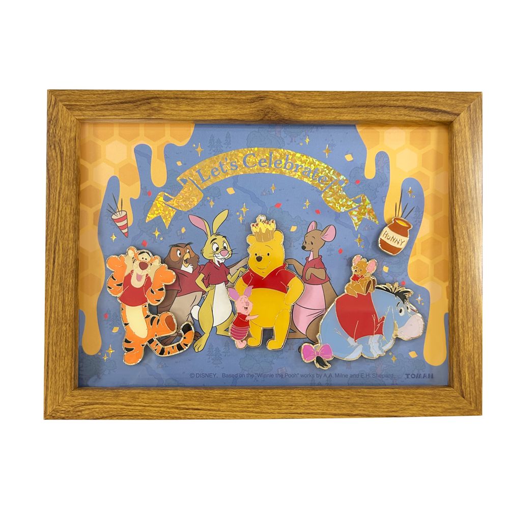 額縁ピンズ　くまのプーさん　赤シャツフレンズ