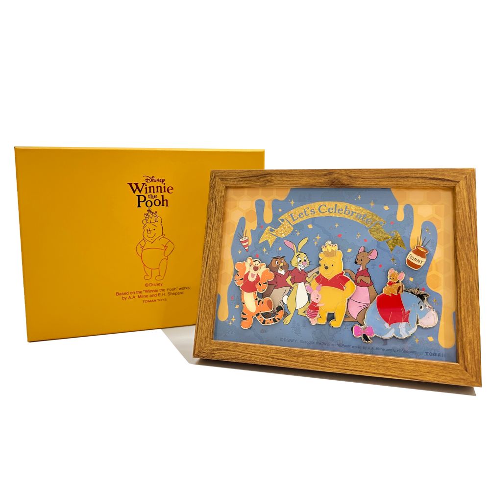 額縁ピンズ　くまのプーさん　赤シャツフレンズ