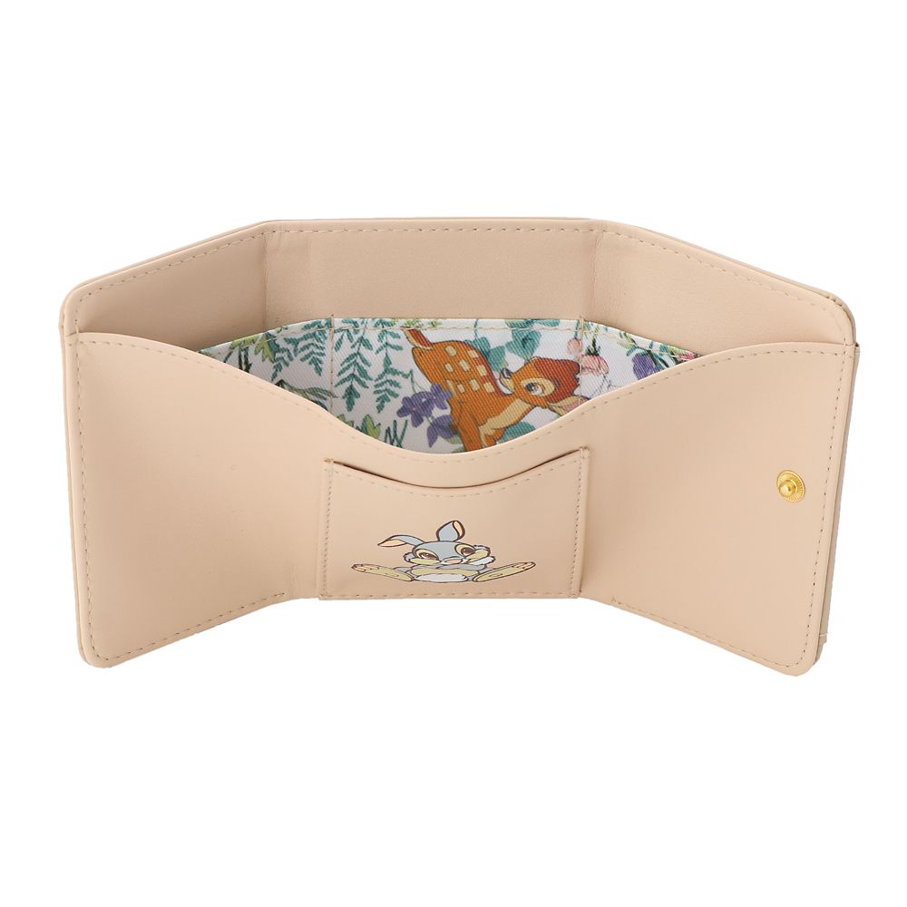 【Plus Anq(プラスアンク)】『バンビ』デザイン 三つ折り財布 ウォレット 婦人用【数量限定】