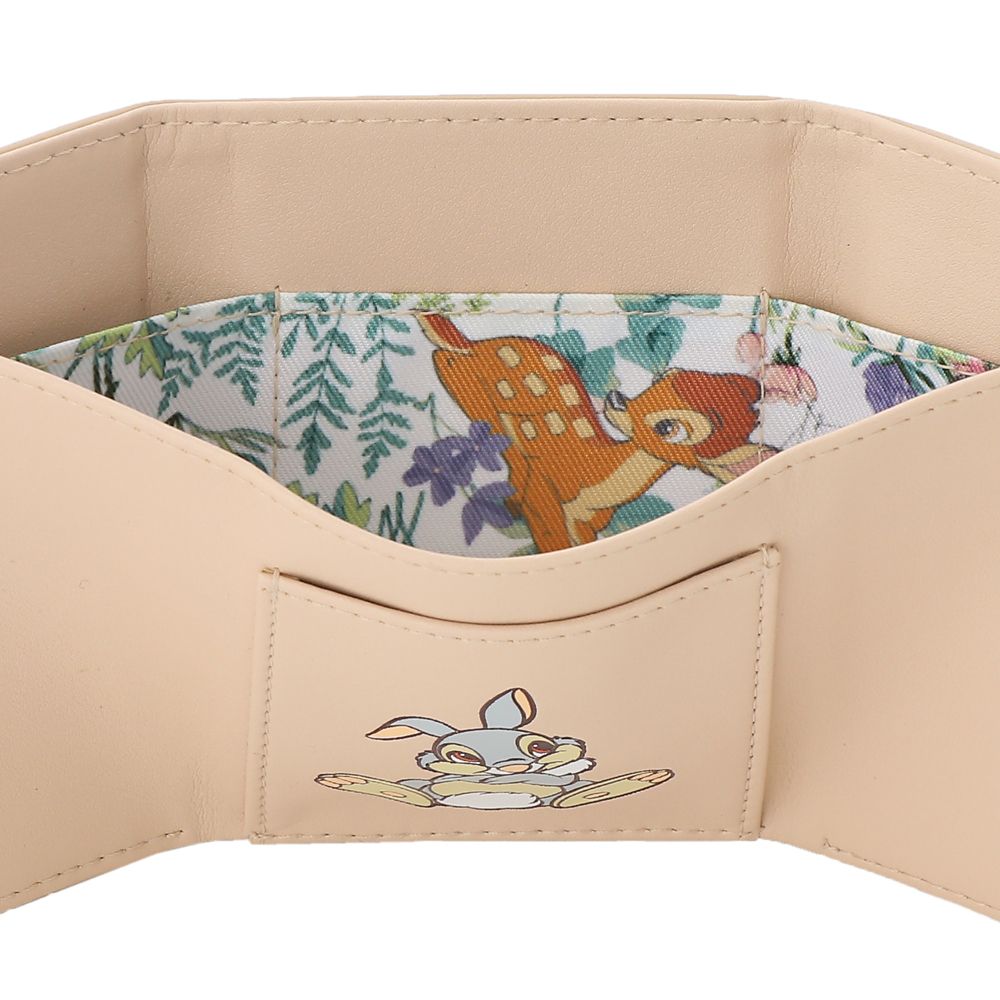 【Plus Anq(プラスアンク)】『バンビ』デザイン 三つ折り財布 ウォレット 婦人用【数量限定】