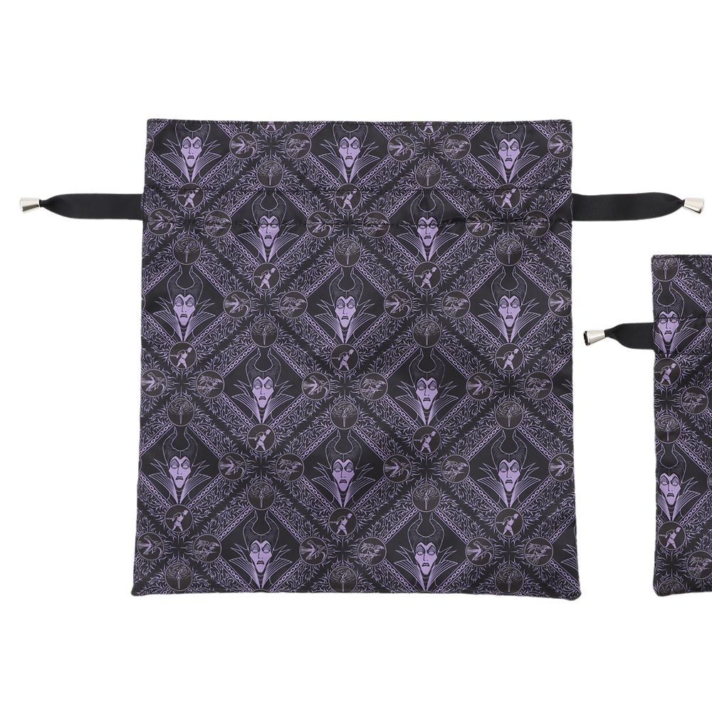 Plus Anq(プラスアンク) ディズニーヴィランズ &rdquo;マレフィセント&rdquo; デザイン 巾着 大小２枚組 婦人用