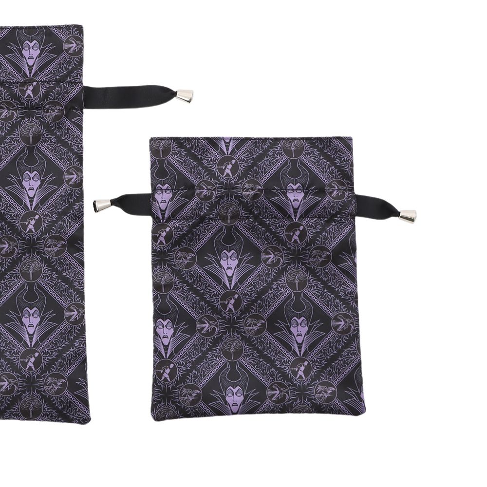 Plus Anq(プラスアンク) ディズニーヴィランズ &rdquo;マレフィセント&rdquo; デザイン 巾着 大小２枚組 婦人用