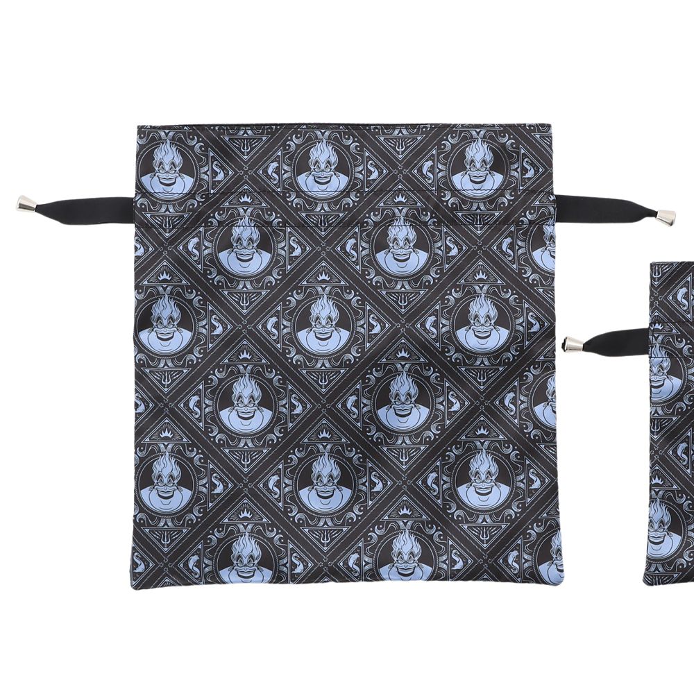 Plus Anq(プラスアンク) ディズニーヴィランズ &rdquo;アースラ&rdquo; デザイン 巾着 大小２枚組 婦人用