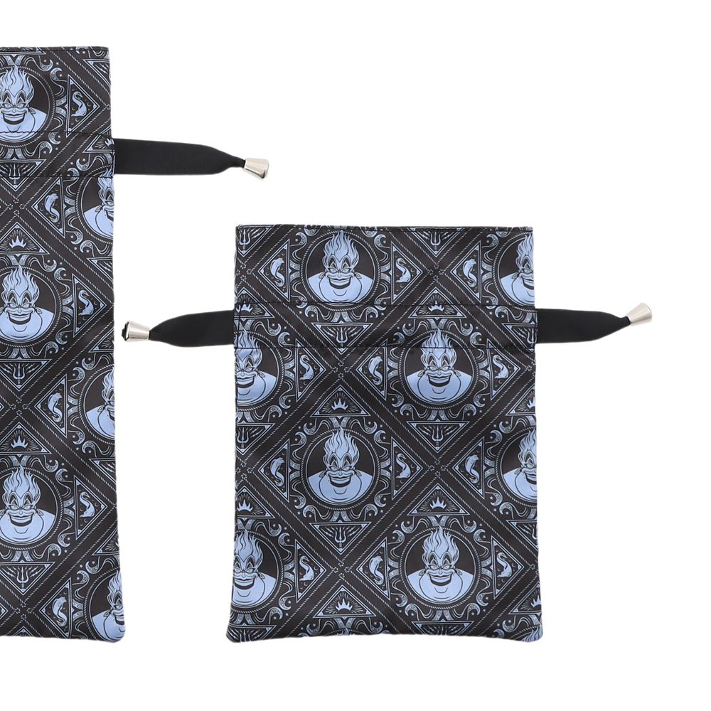 Plus Anq(プラスアンク) ディズニーヴィランズ &rdquo;アースラ&rdquo; デザイン 巾着 大小２枚組 婦人用