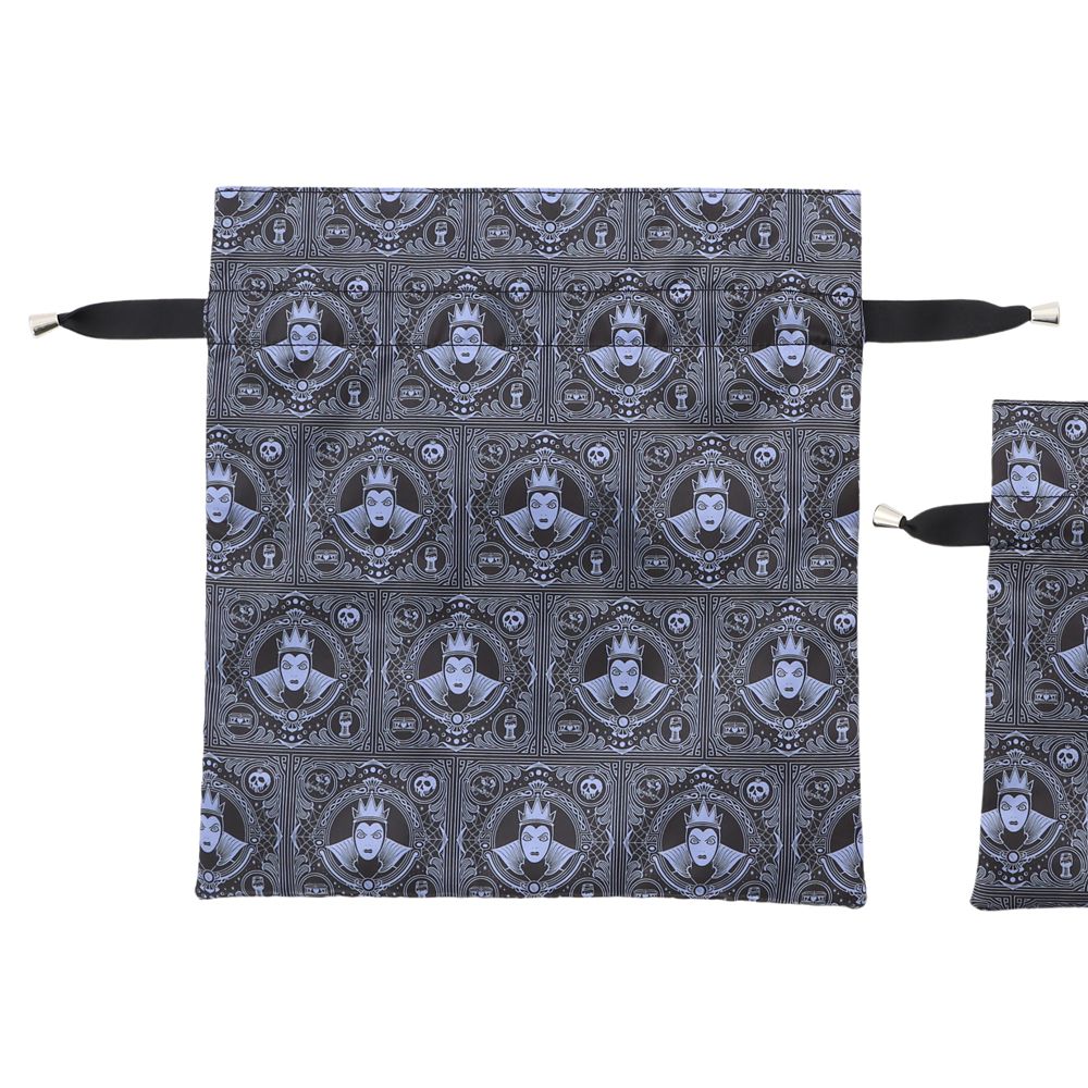 Plus Anq(プラスアンク) ディズニーヴィランズ &rdquo;女王（魔女）&rdquo; デザイン 巾着 大小２枚組 婦人用