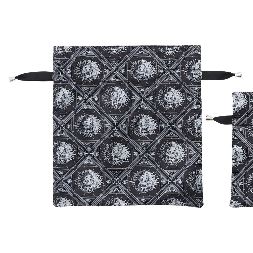 Plus Anq(プラスアンク) ディズニーヴィランズ &rdquo;クルエラ&rdquo; デザイン 巾着 大小２枚組 婦人用