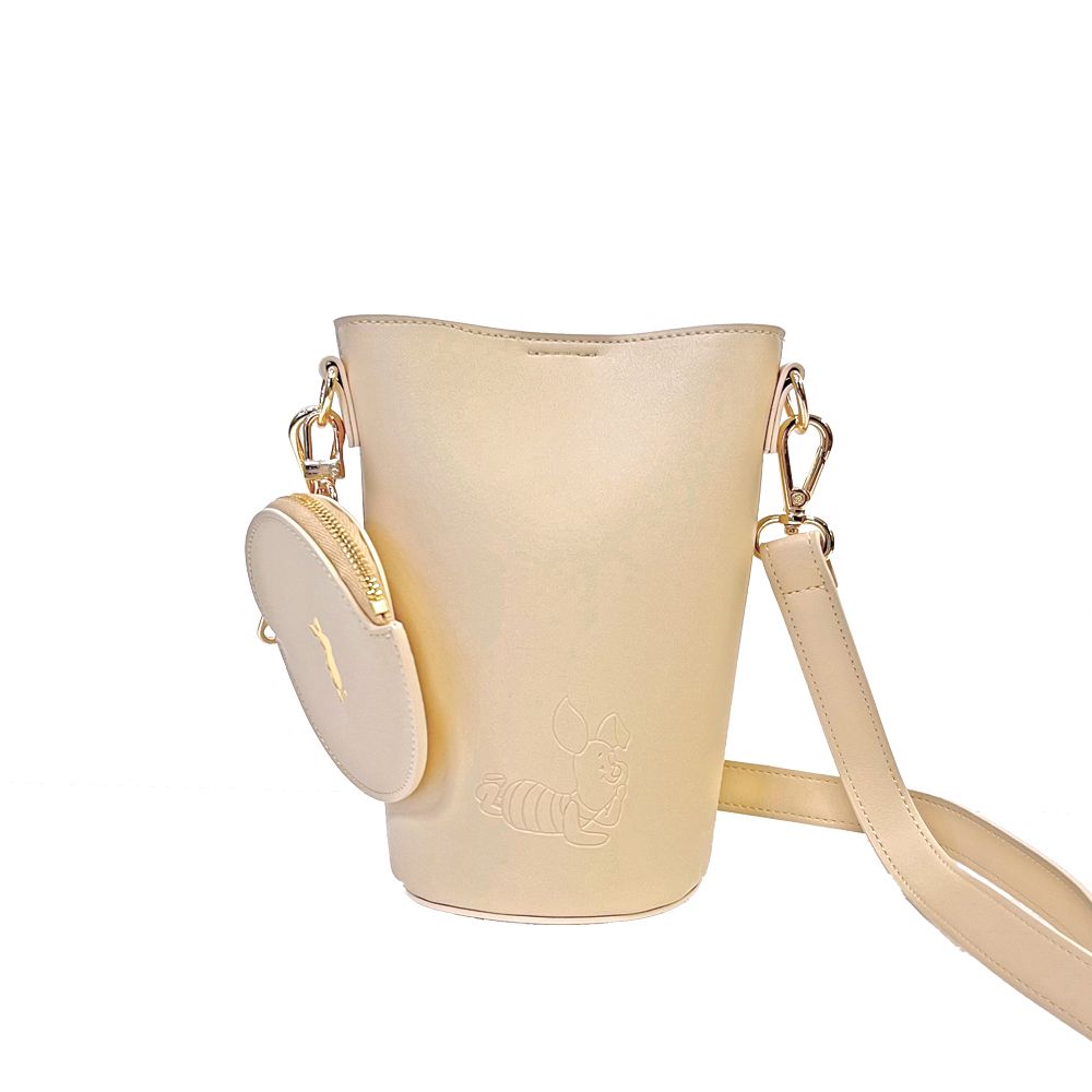 Plus Anq(プラスアンク)  『くまのプーさん』 ピグレット デザイン ボトルバッグ 婦人用