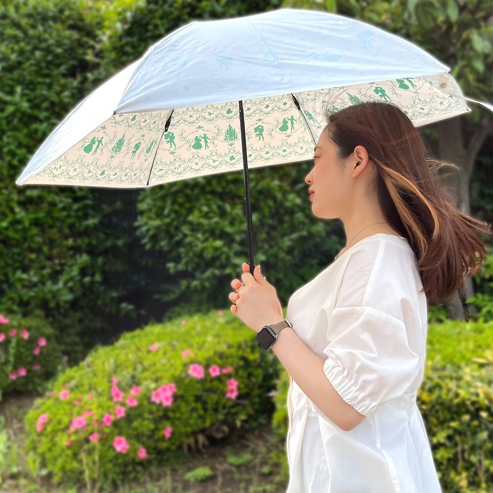 【数量限定】【Plus Anq(プラスアンク)】プリンセス「アリエル」デザイン 折りたたみ 日傘 婦人用