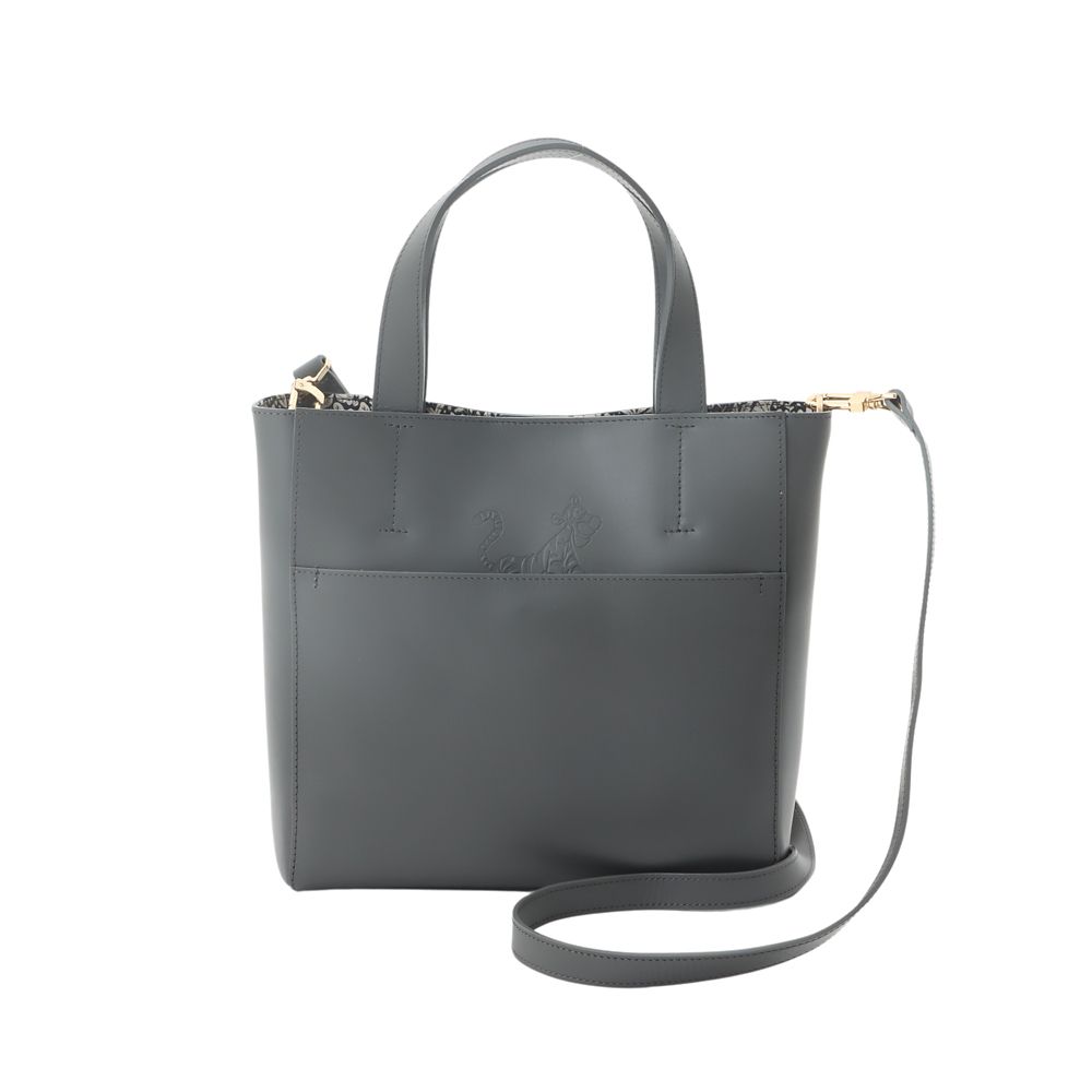 Plus Anq(プラスアンク)  「くまのプーさん」ティガー デザイン レザートートバッグ 婦人用