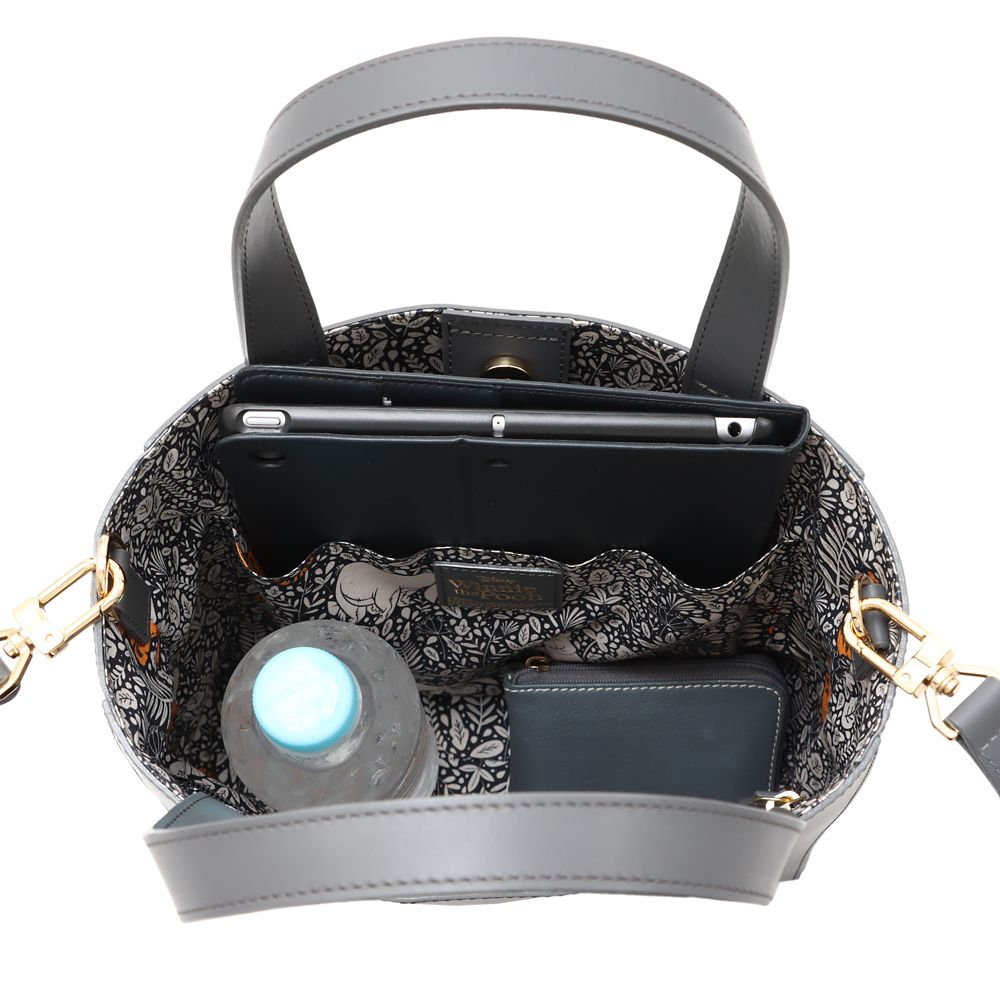 Plus Anq(プラスアンク)  「くまのプーさん」ティガー デザイン レザートートバッグ 婦人用